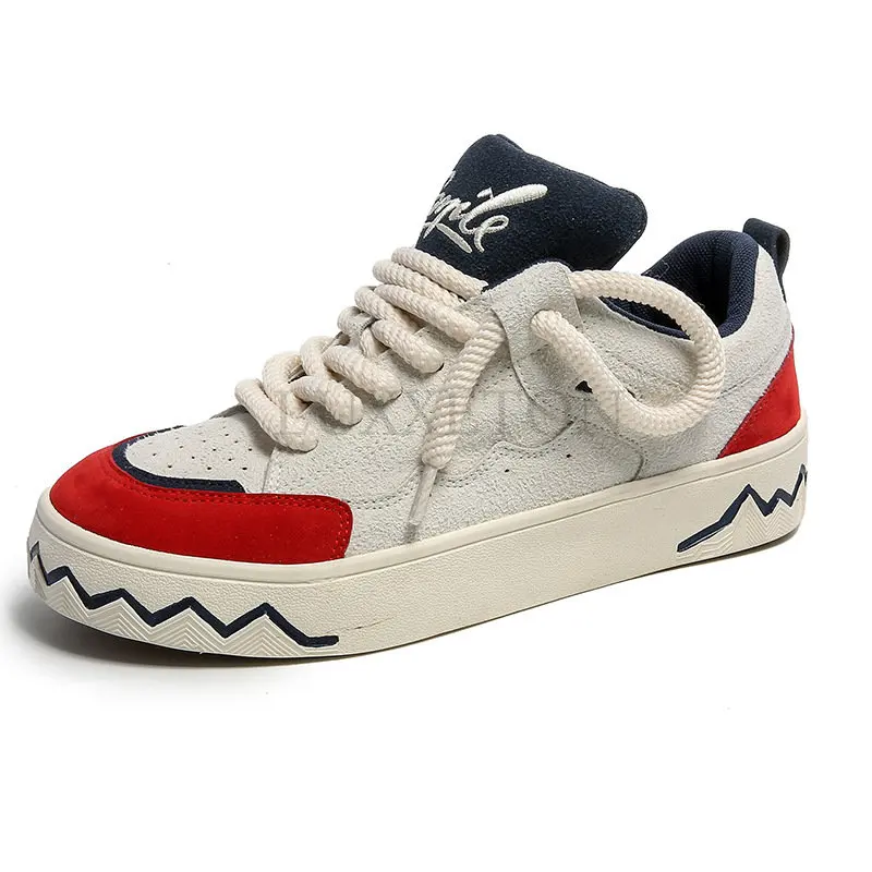 

Platform Sneakers Men and Women Brand Casual Ladies Vulcanized Shoes Spring Autumn Lace Up Man Flats Shoes Sneakers