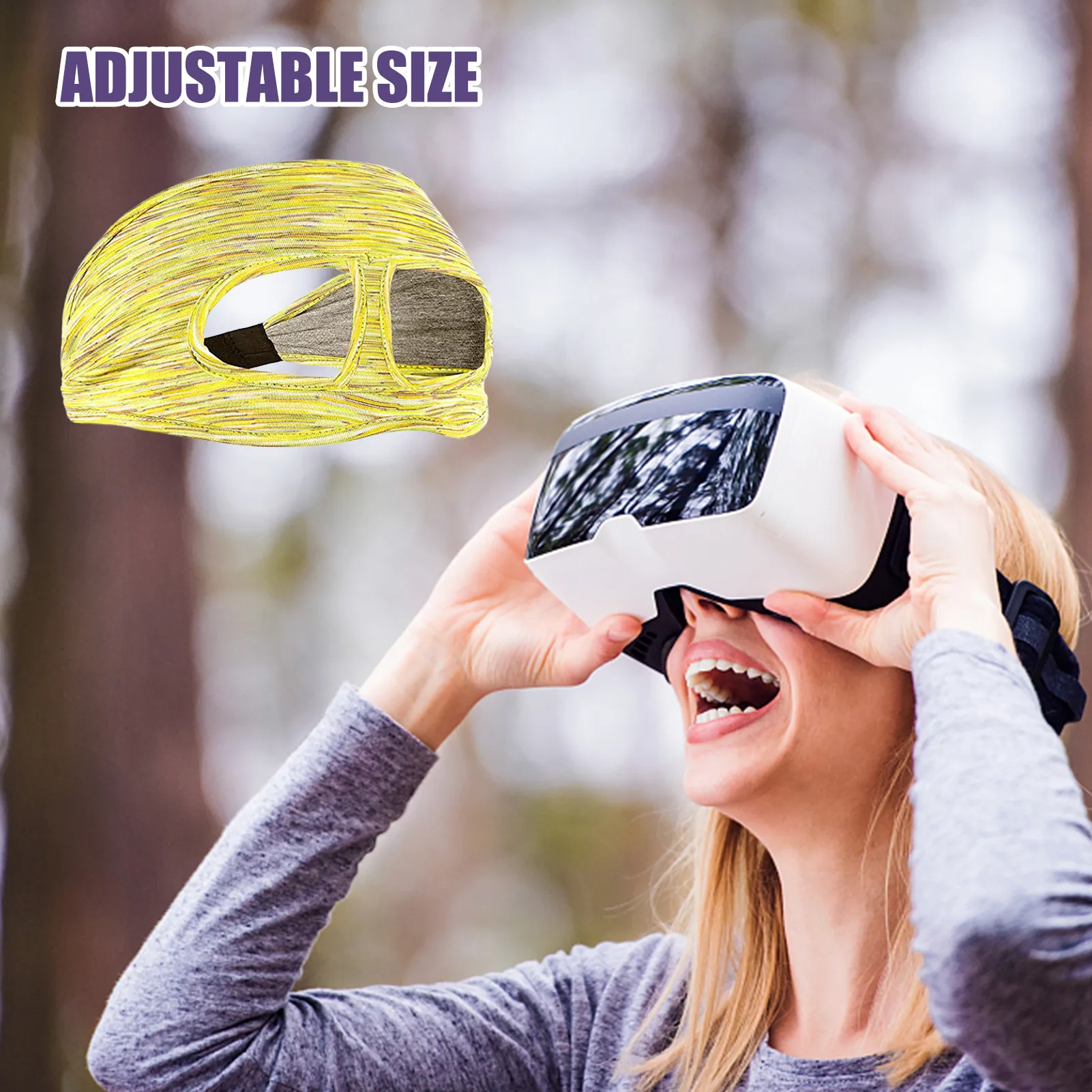 

VR Eye Shield CoverBreathable Sweat Band Cell Phone Eyes Shield Face Cover Virtual Reality Headsets Accessories Adjustable Sizes
