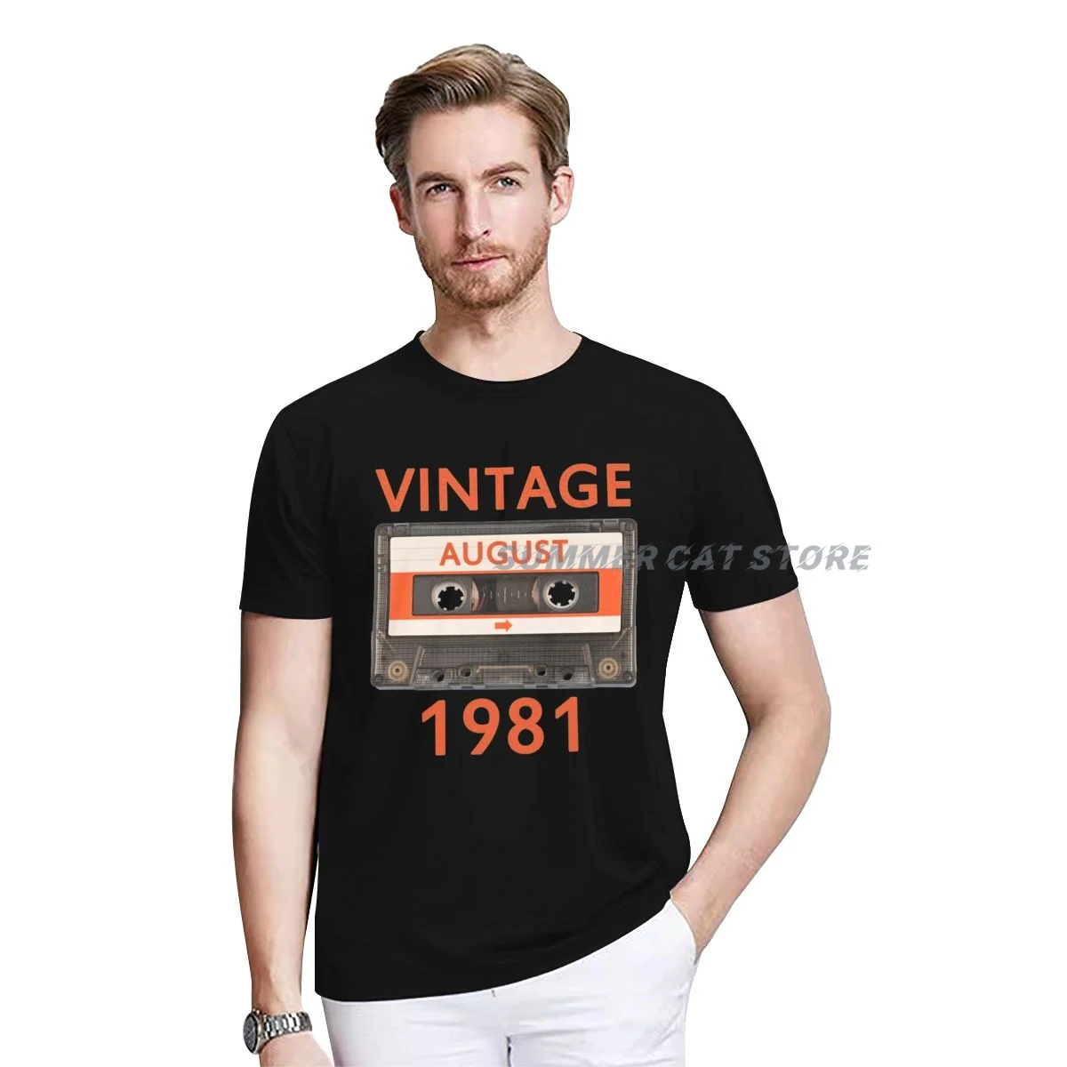 

August 1981 Retro Vintage 41st Birthday Decoration T-Shirt for Women Men Customized Products