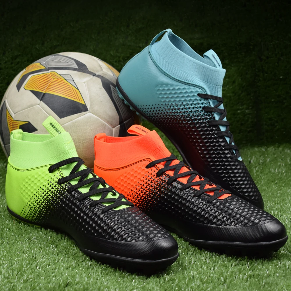 DR.EAGLE Indoor Soccer Boots High Ankle Man Shoes Sport Football Boot Futzalki Football Sneakers Soccer Cleats Shoes Child