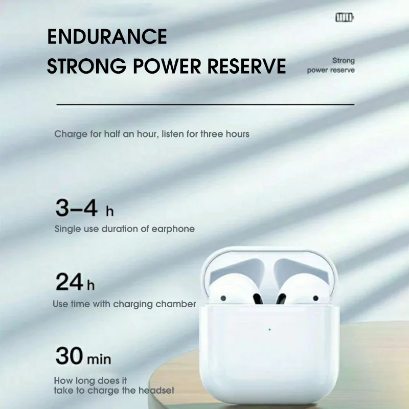 pro4 wireless headphones 5 0 earphone noise cancelling headset stereo sound music in ear earbuds for android ios smart phone free global shipping