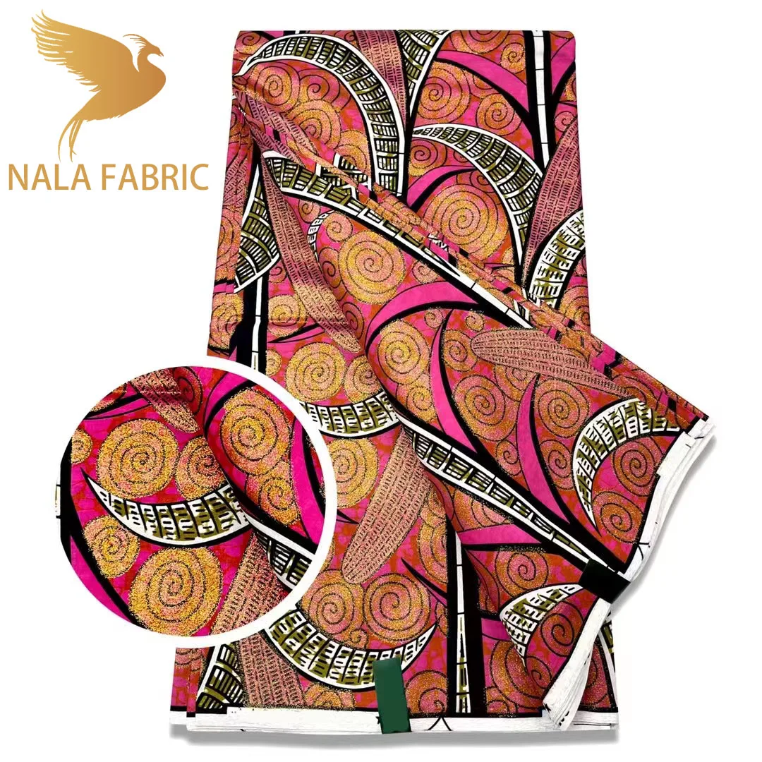 

2022 африканские супер золотые восковые ткани, хлопок, батик, Анкара, оригинальные высококачественные новые материалы, Нигерия, Aftican, пэчворк