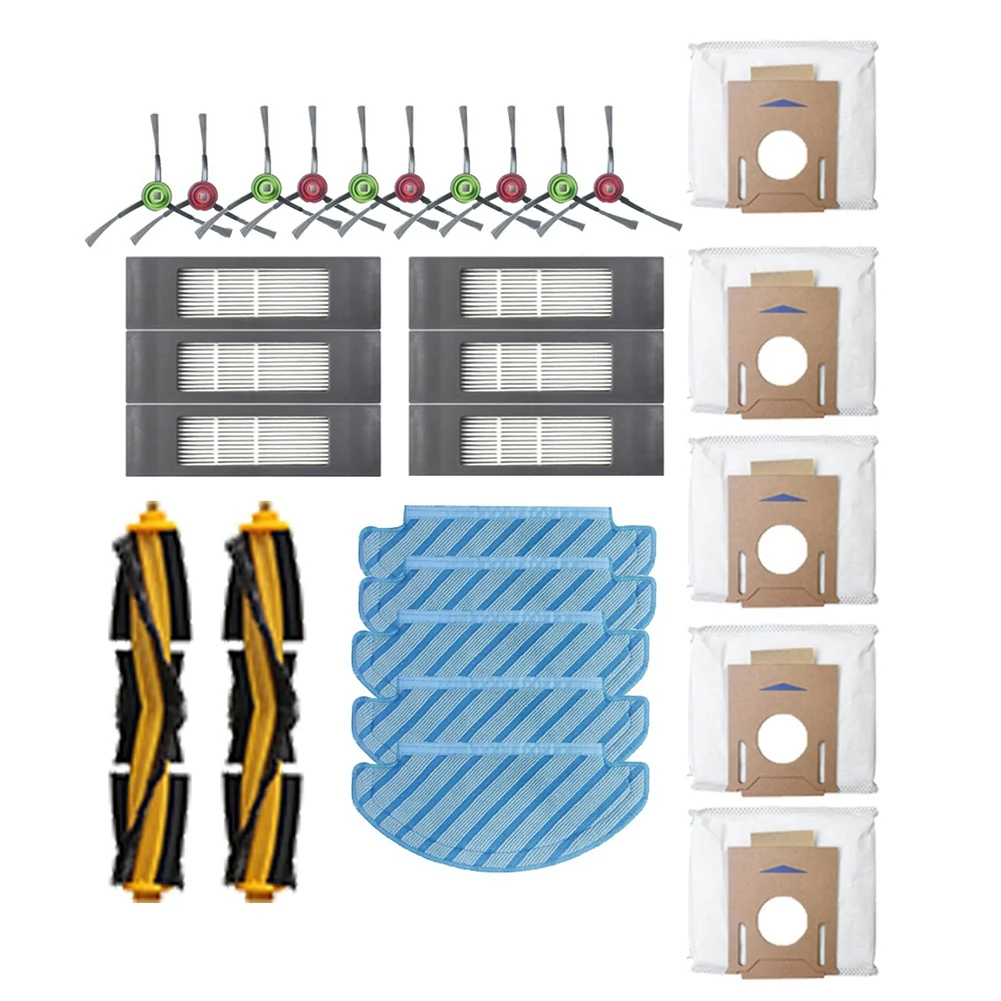 

Replacement Roller Brush Filters Dust Bags Part Kit for Ecovacs Deebot OZMO T8 T8 AIVI Robot Vacuum Cleaner Accessories