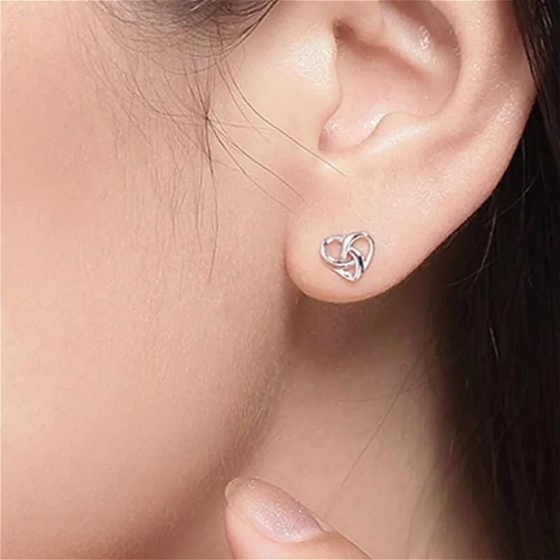 Delysia King  Heart-shaped stud earrings