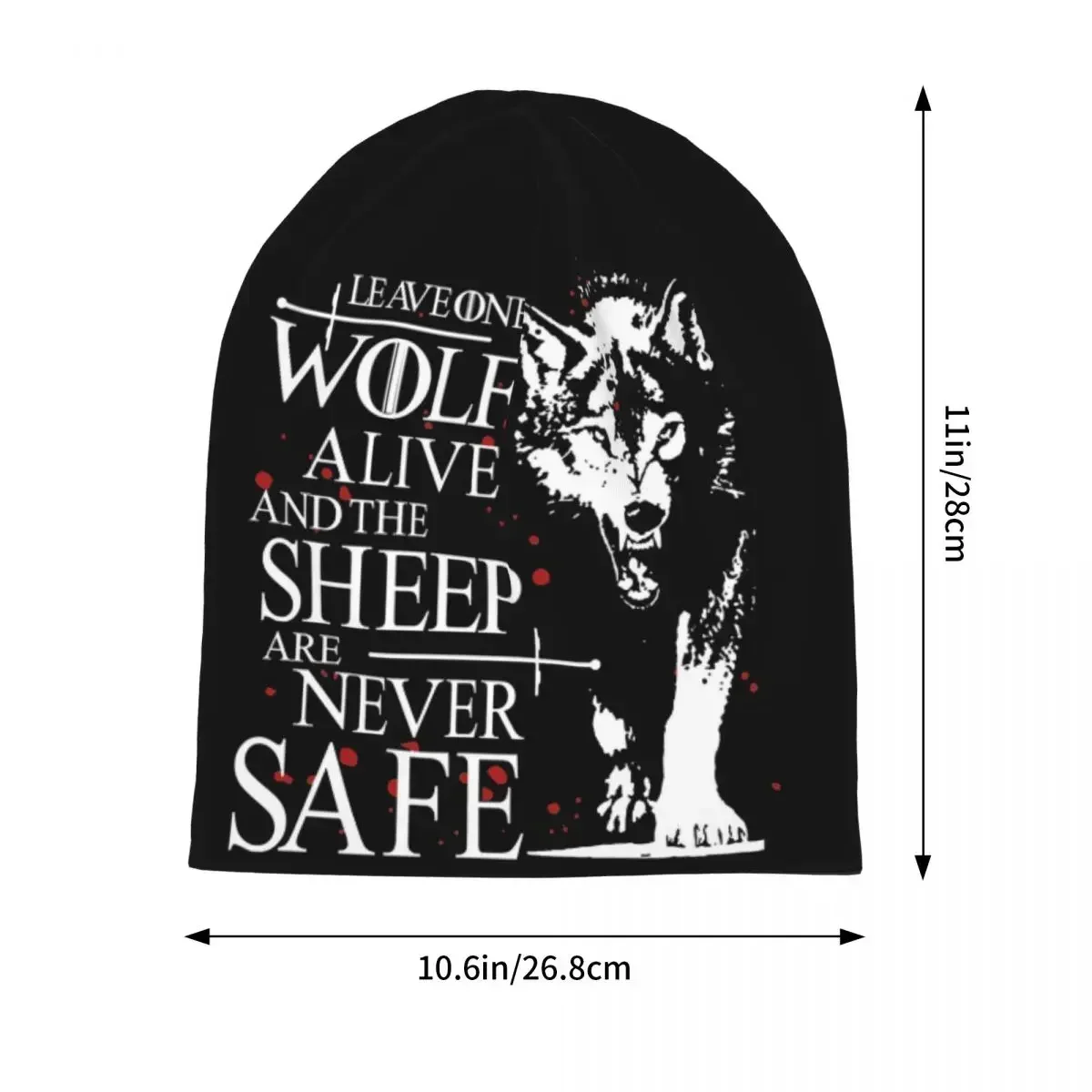 Leave One Wolf Alive And The Sheep Are Never Safe Мужчины Женщины Шапки Вязаный капот Шапка Теплые