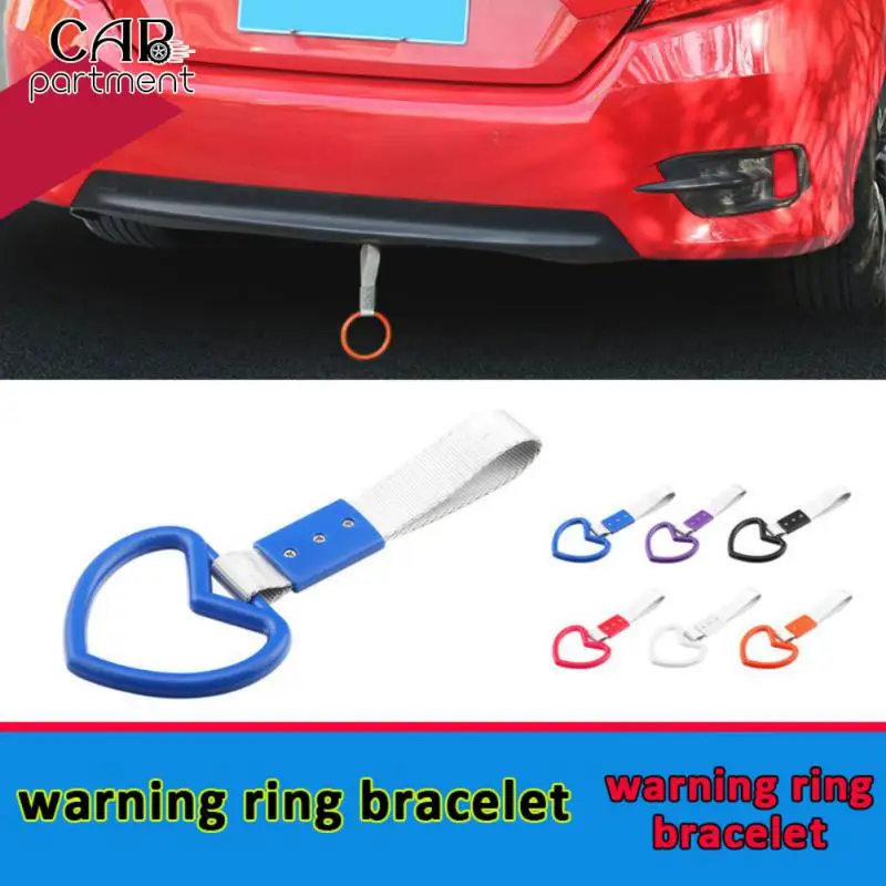 

Car Heart Straps Front Tow Hook Automobile Warning Hanging Ring Various Styles Rear Bumper Warning Ring Warning Universal