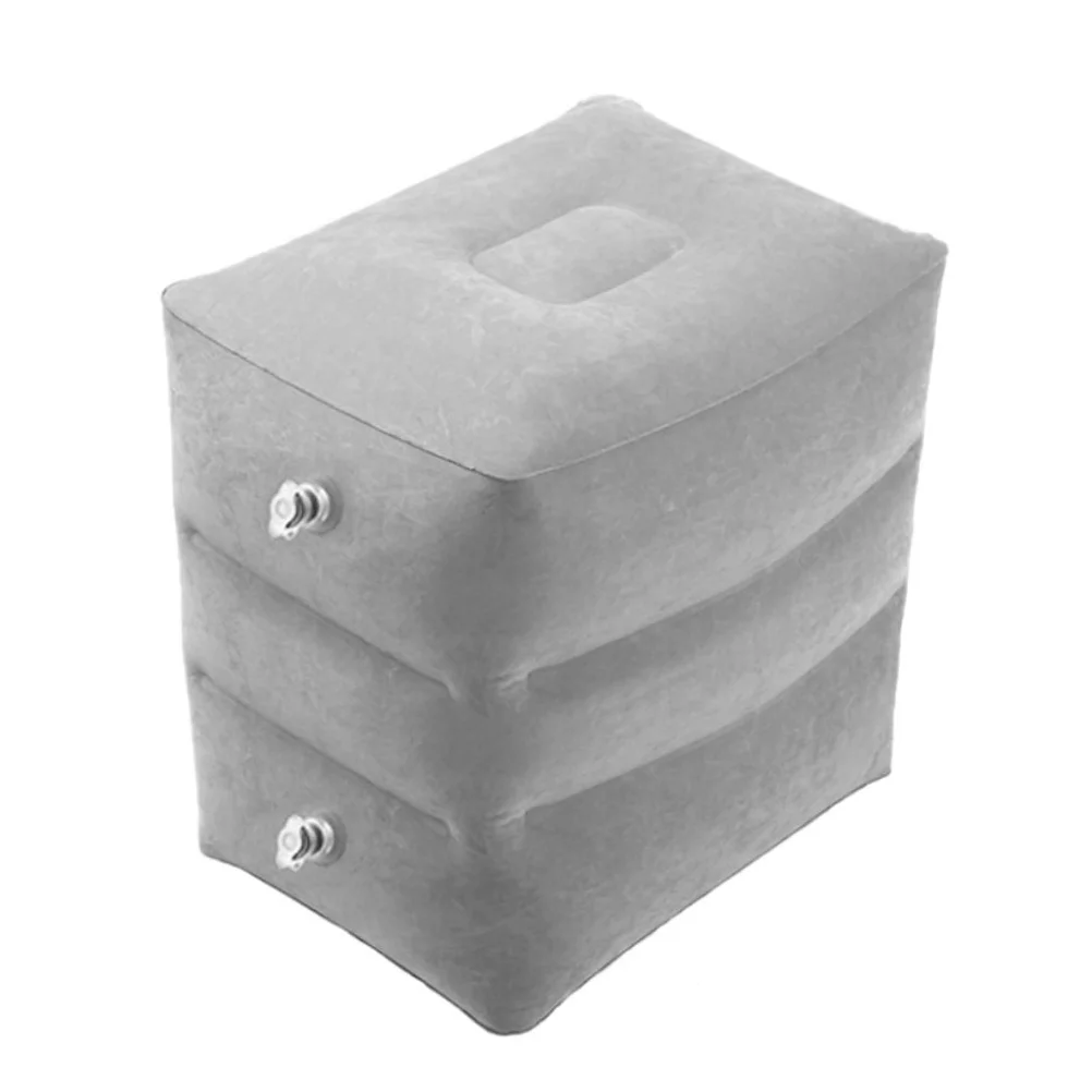 

Inflatable Pillow Foot Rest Travel Airplane Legfootrest Flying Essentials Cushionblow Plane Stool Accessory Kids Flight Height