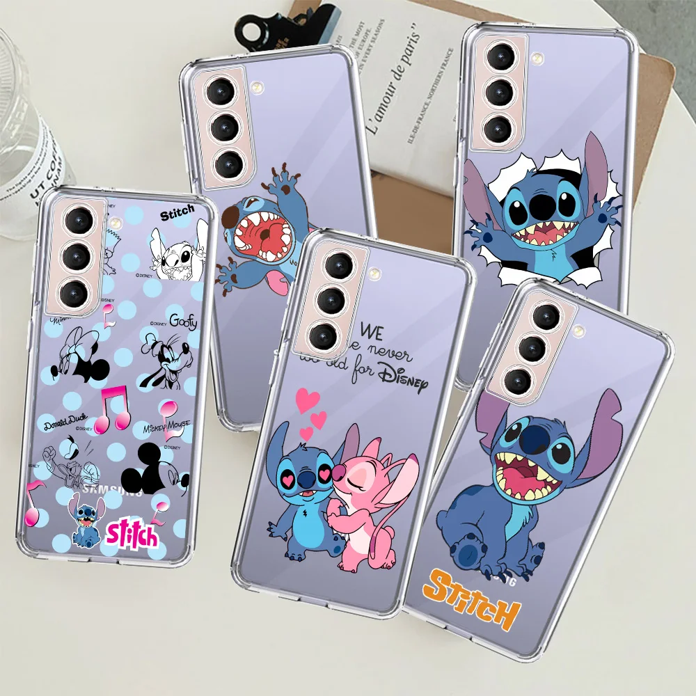 

Artoon Lilo Stich Ohana Clear Case For Samsung Galaxy S22 S20 FE S21 S10 S9 Plus Note 20 Ultra 10 Lite Transparent Phone Shell