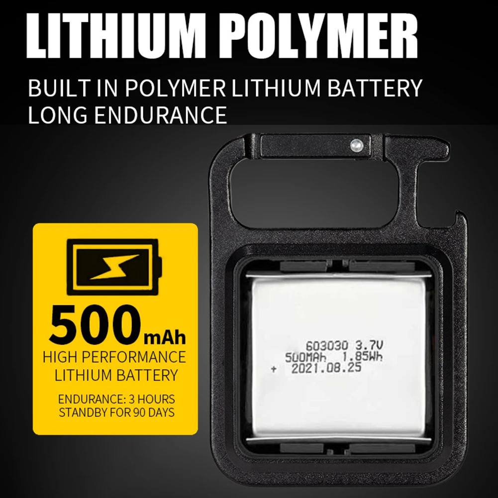 

Mini LED Flashlight Portable USB Rechargeable Work Light 800 Lumens Bright Keychain Light Small Pocket Flashlights For Outdoor