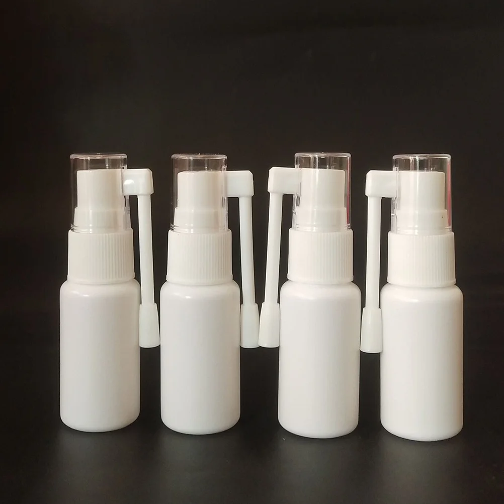 

10 Pcs 20ml Portable Nasal Sprayer Bottle Rhinitis Refillable Fine Mist Empty Spray Bottles (White) Atomizers Packaging