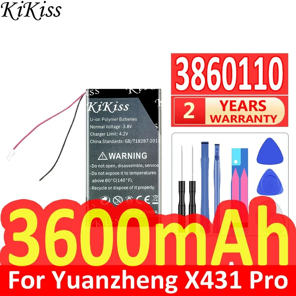 Аккумулятор KiKiss 3600 мАч 3860110 (2LIne) для Yuanzheng X431 Pro X431Pro