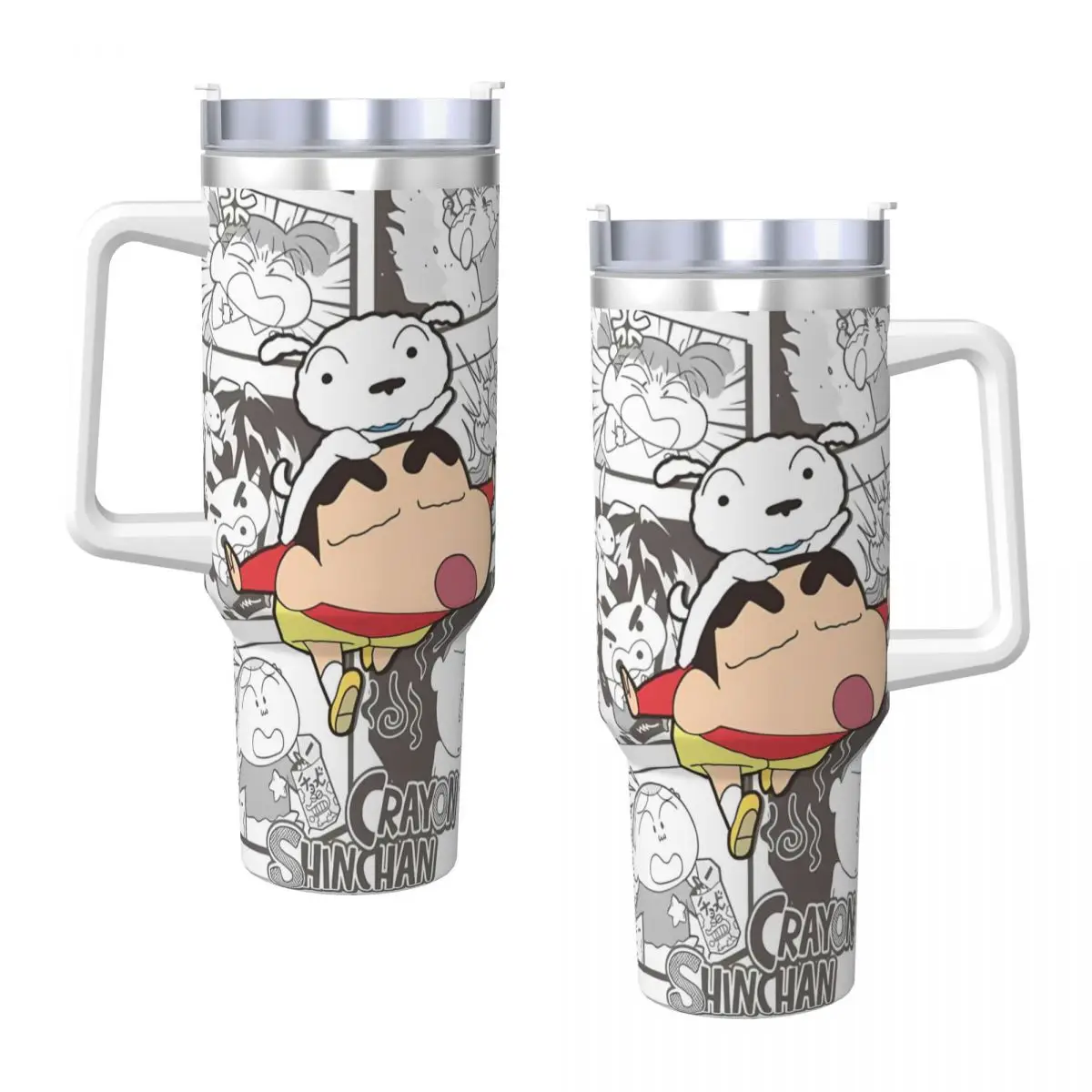 Crayon-ShinS ChanS стакан из нержавеющей стали кружки для вождения автомобиля большая