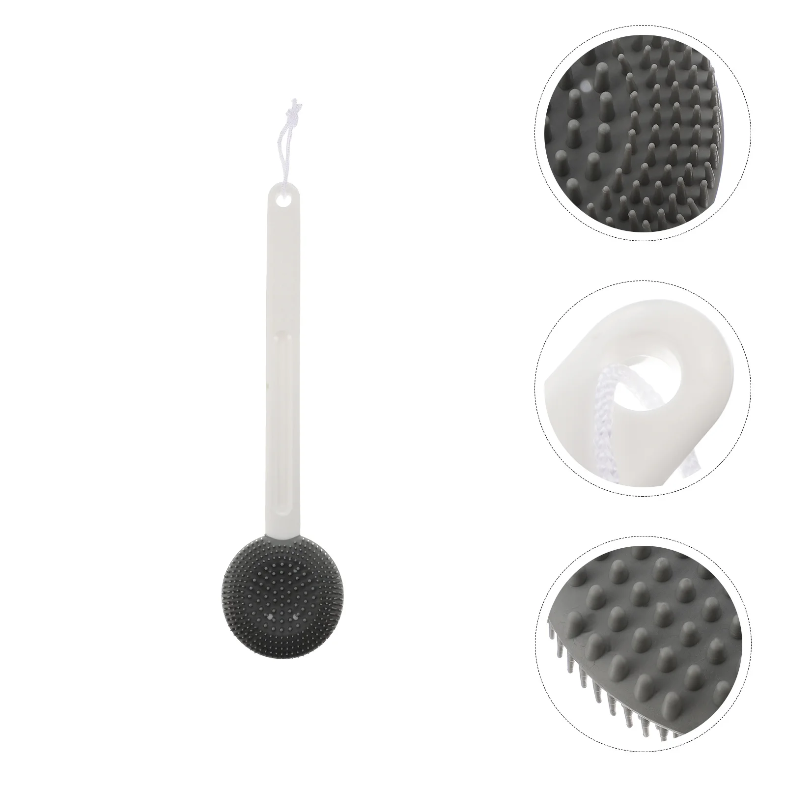 

Silicone Bath Brush Silicone Scrub Back Exfoliator Brush Body Brush Dead Skin Back Scrubber Pp Bath Back Brush