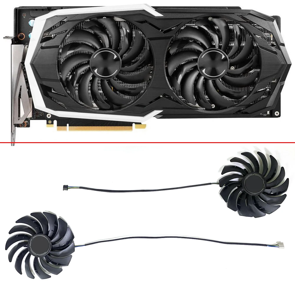 

95mm PLD10010S12HH 4PIN DC12V 0.40A RTX2070 2070 SUPER Cooler Fan For MSI GeForce RTX2070 SUPER ARMOR OC Graphics Card Fans