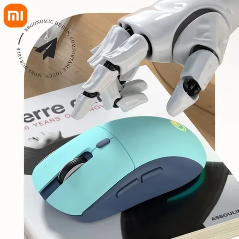 Модель Xiaomi MIJIA 2, беспроводная игровая мышь, гипсоскоростная, 1600 точек на дюйм, 2,4 ГГц, сверхлегкая геймерская мышь, перезаряжаемая, яркий задний фонарь, новинка