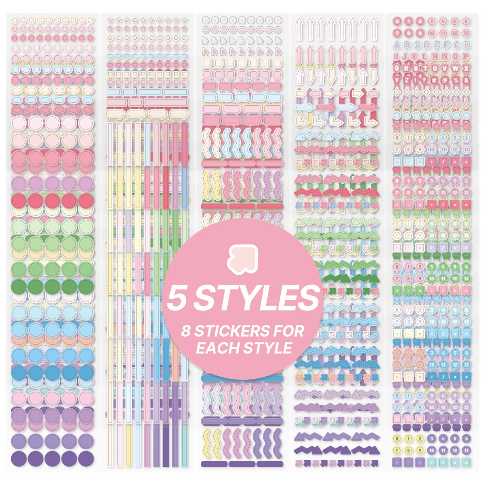 

Набор бумажных наклеек Imoda 3424 шт