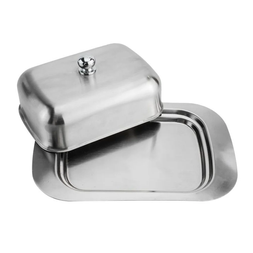 

Cheese Fresh Keeping Box Butter Bowl Metal Butter Keeper Rectangular Butter Dish Butter Platter French Butter Dish
