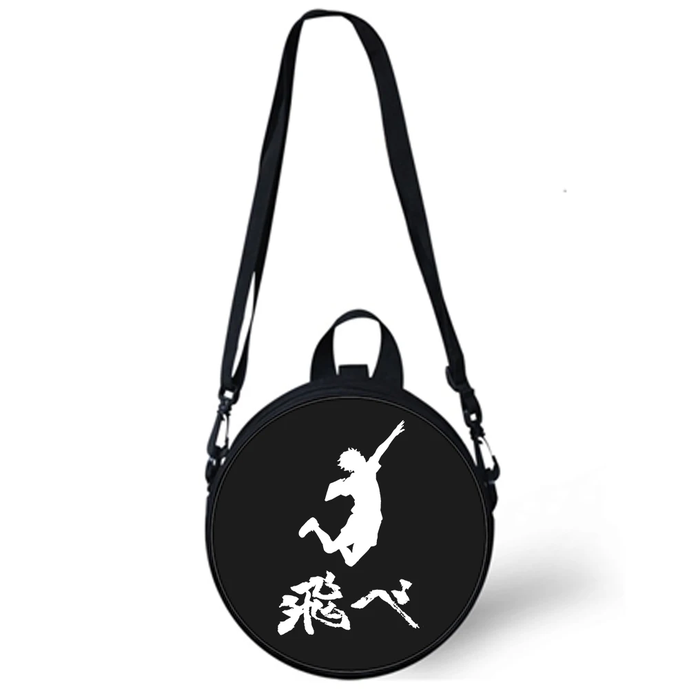 Anime Haikyuu Child kindergarten Bag 3D Print Crossbody Shoulder Bags For School Women Mini Round Bagpacks Rugtas Bag