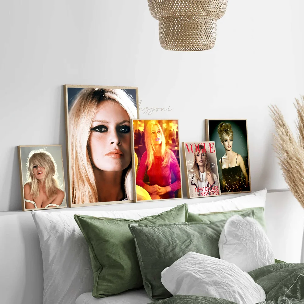Brigitte Bardot Whitepaper Poster HD Quality Wall Art Painting Study Room Decor