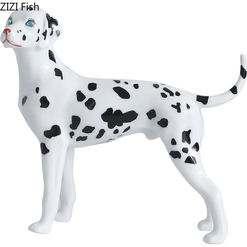 Скульптура далматинцев украшение для стола статуэтка собаки керамические