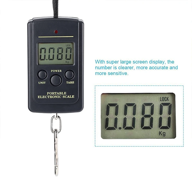 Высокоточные Портативные Цифровые Крючки Электронные Подвесные Весы Для Еды