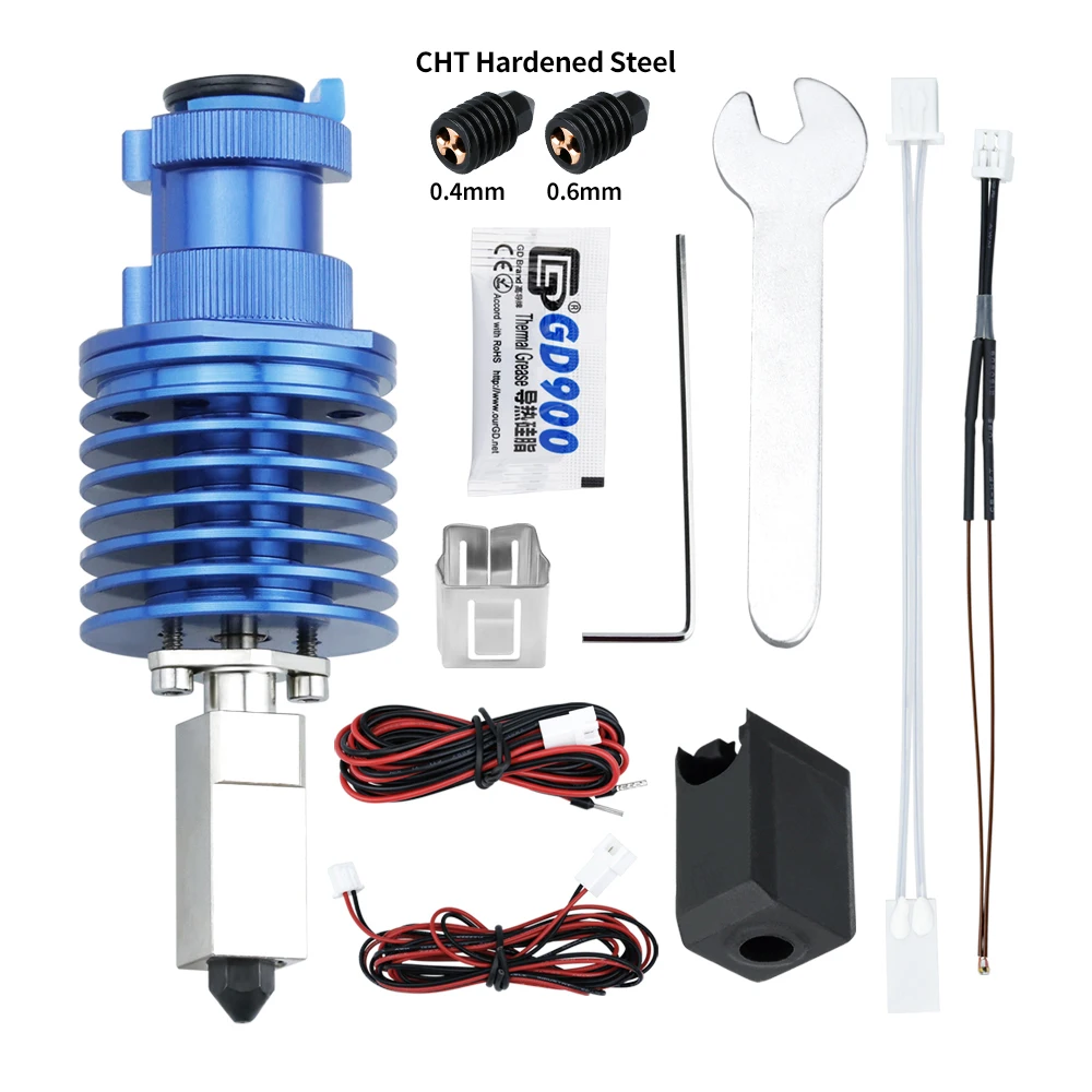 

V6 High Speed Print Head For Ender 3,V2 Bimetal Heated Block Upgrade Hotend Hi-End Extruder J-head VORON 2.4,CR10,10S Hot End
