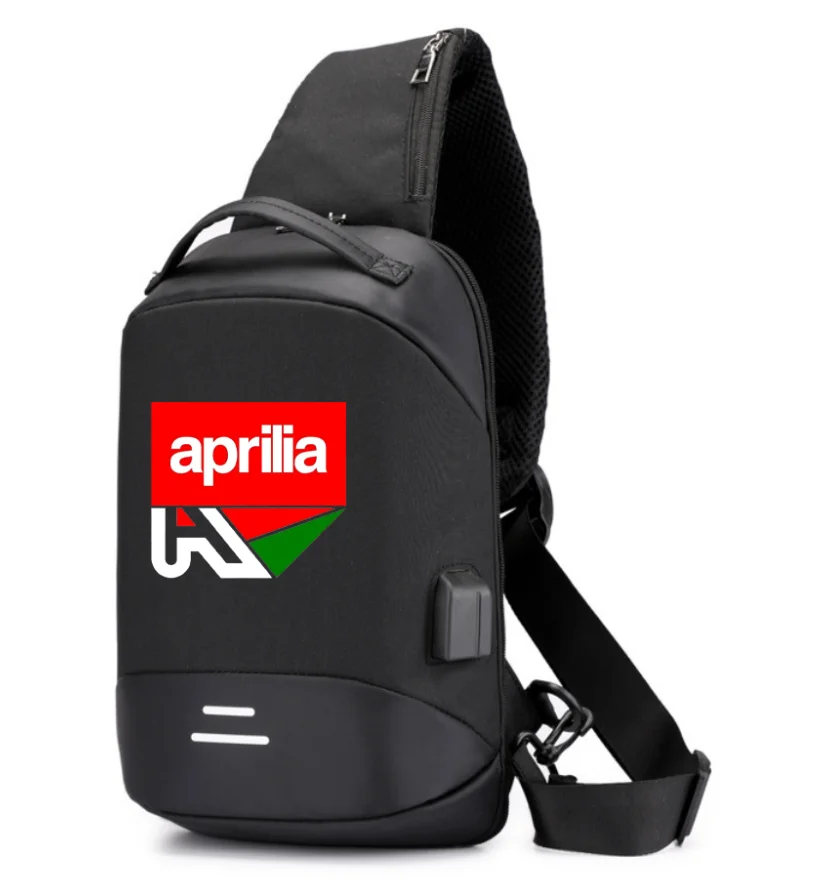

NEW Men Shoulder Aprilia car logo Hiking Backpack Nylon Outdoor Camping Trekking Chest Sling Bag
