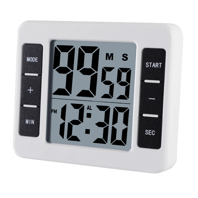 

Digital Kitchen Timer P/Down Cooking Timer Large Display Clock & Alarm Clock Dropshipping