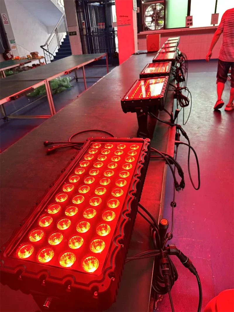 6 шт. контурное светодиодное освещение для зданий украшение 48x15 Вт 5 в 1 rgbwa dmx512