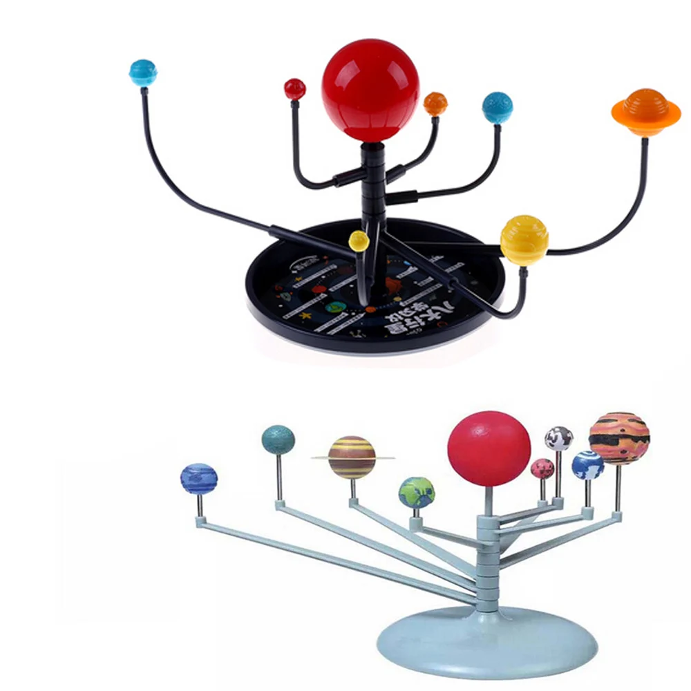 

1Set Children Educational Diy Nine Planets In Solar System Planetarium Painting DIY Assembly Parent-child Interaction Kids Toys