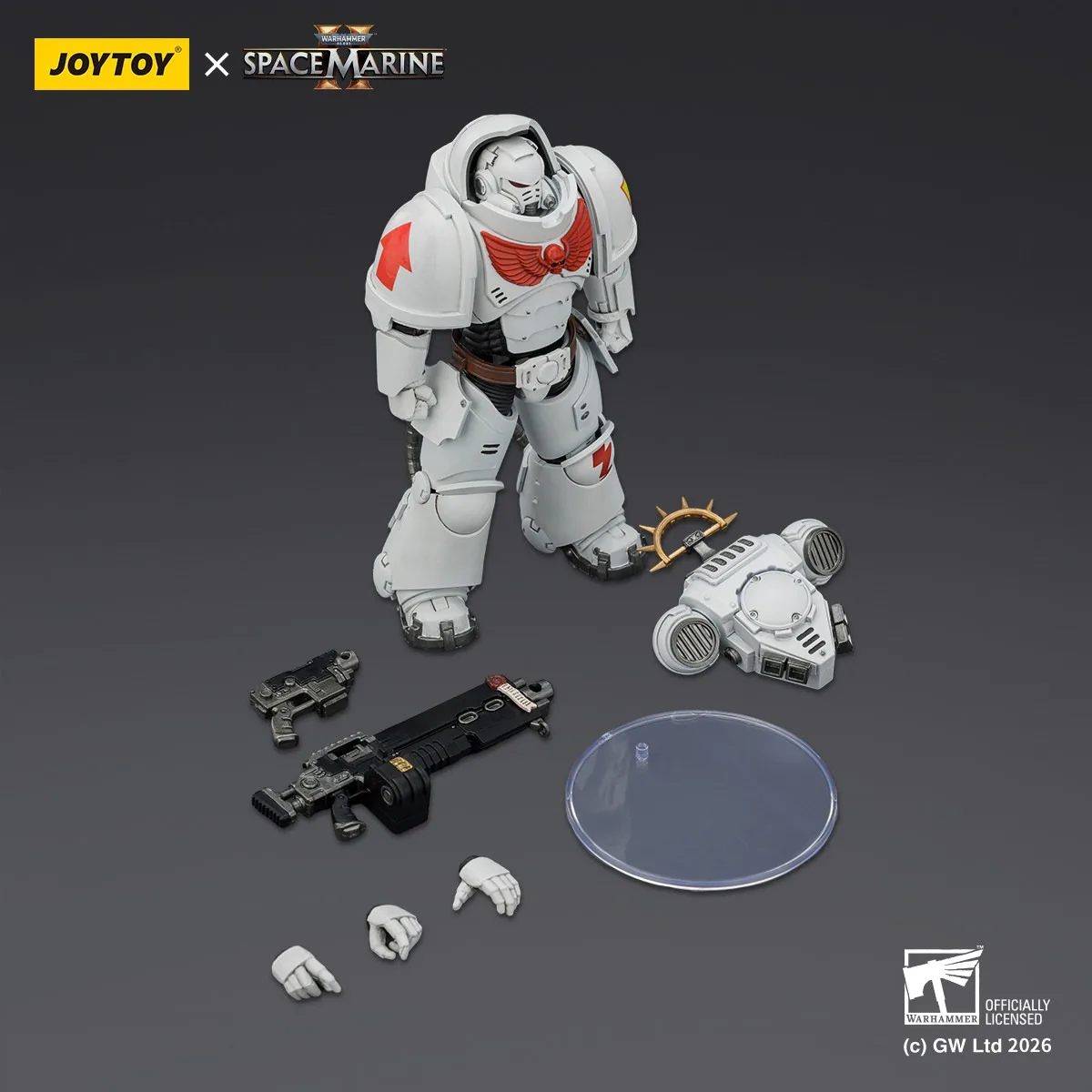 Фото Аксессуары JOYTOY Warhammer 1/18: Фигурка персонажа из игры White Scars Heavy Intercessor с тяжелой винтовкой и болтовкой. №5