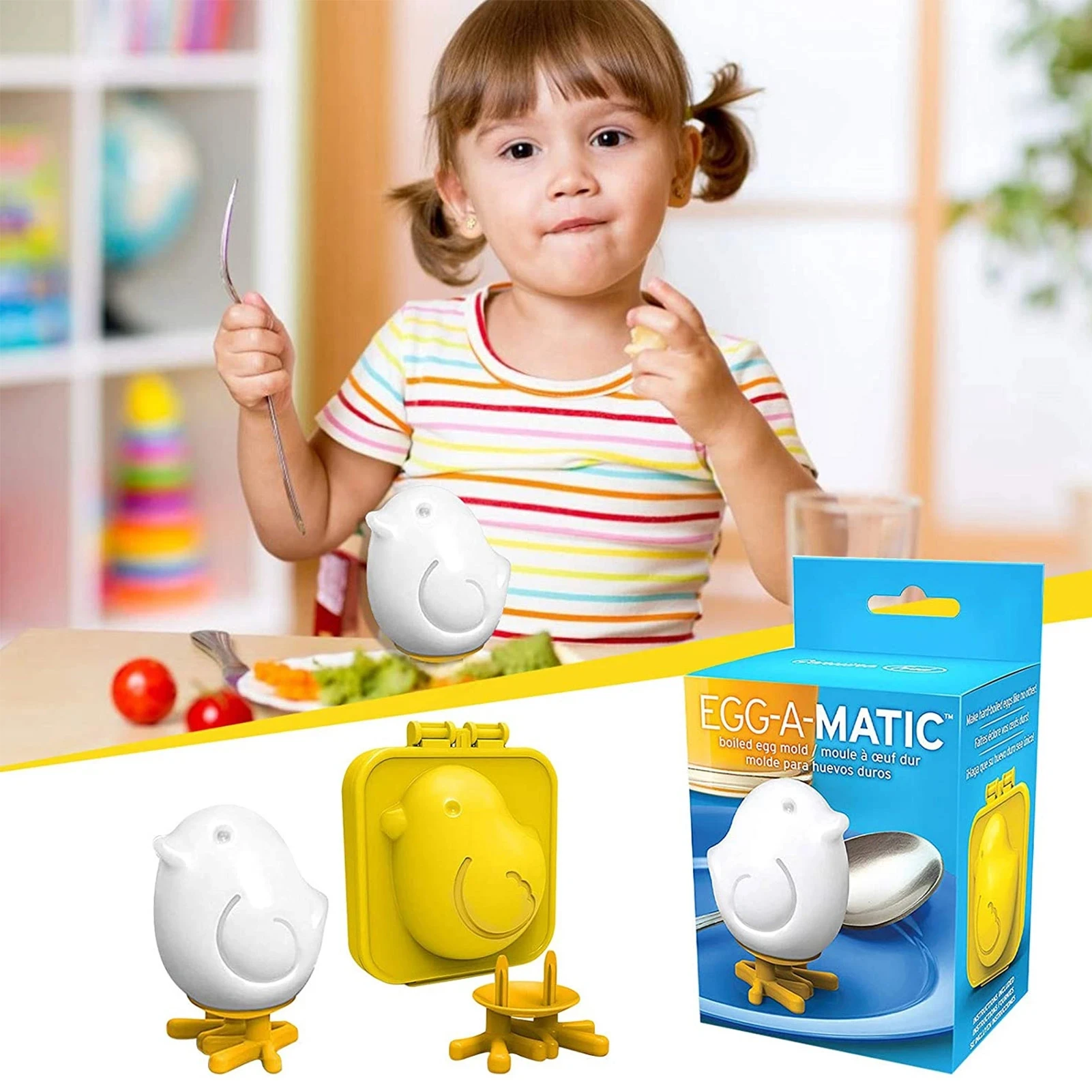 

Форма для вареных яиц «сделай сам», модель жесткого вареного яйца, симпатичный контейнер для яиц без скорлупы