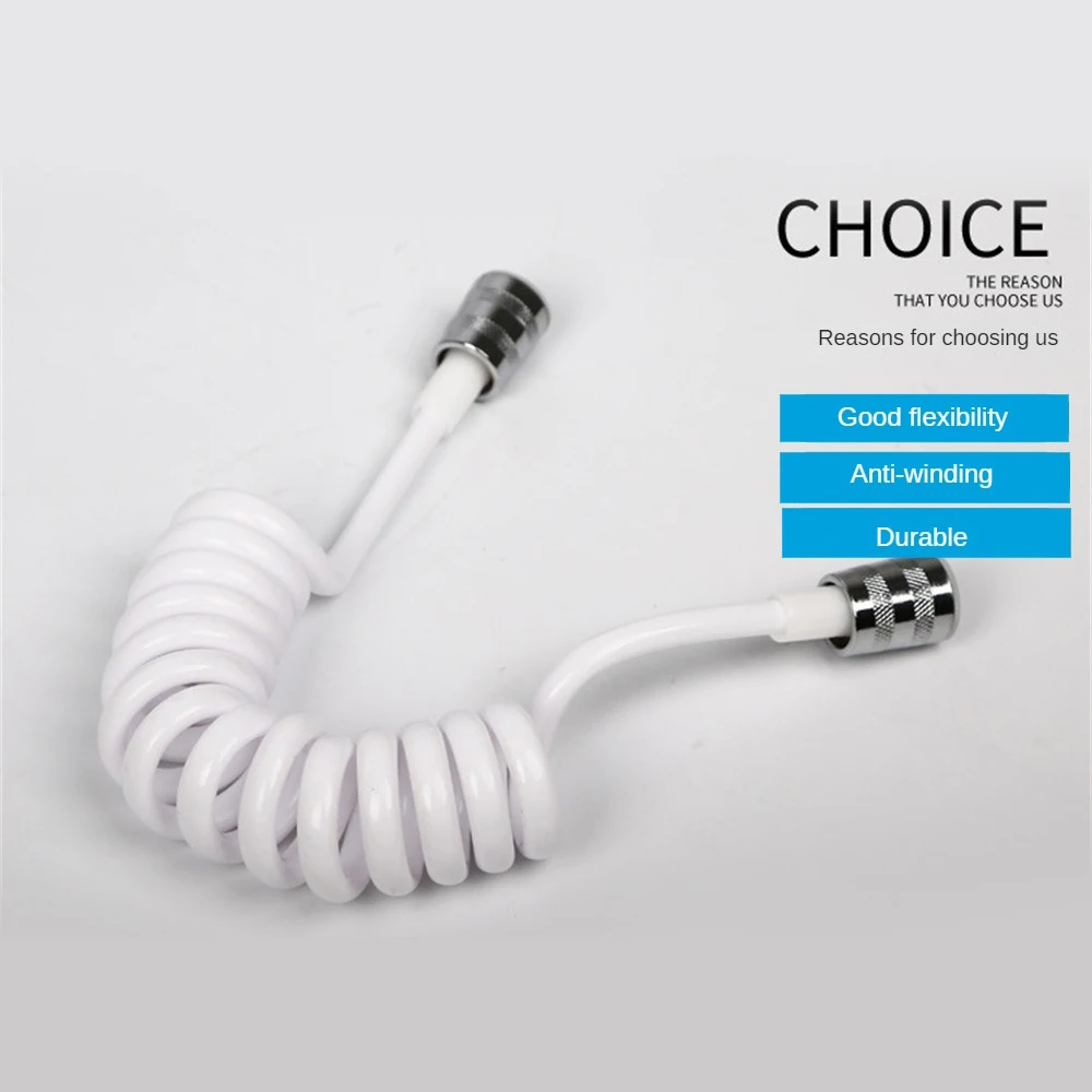 

2 M Shower Hose Telescopic Spring Toilet Spray Gun Bathroom Shower Hose Bathroom Accessories Easy To Install Fitting Facilities