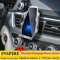 dedicated for honda inspier 2018 2021 car phone holder 15w qi wireless car charger for iphone xiaomi samsung huawei universal