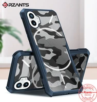 rzants for nothing phone 1 case hard camouflage cover tpu frame bumper half clear phone shel