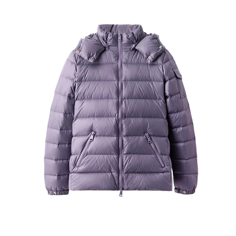 New Hooded Down Jacket Women  90%  White Goose Down  Casual  Winter Thin Coat Women  Casacos De Inverno Feminino