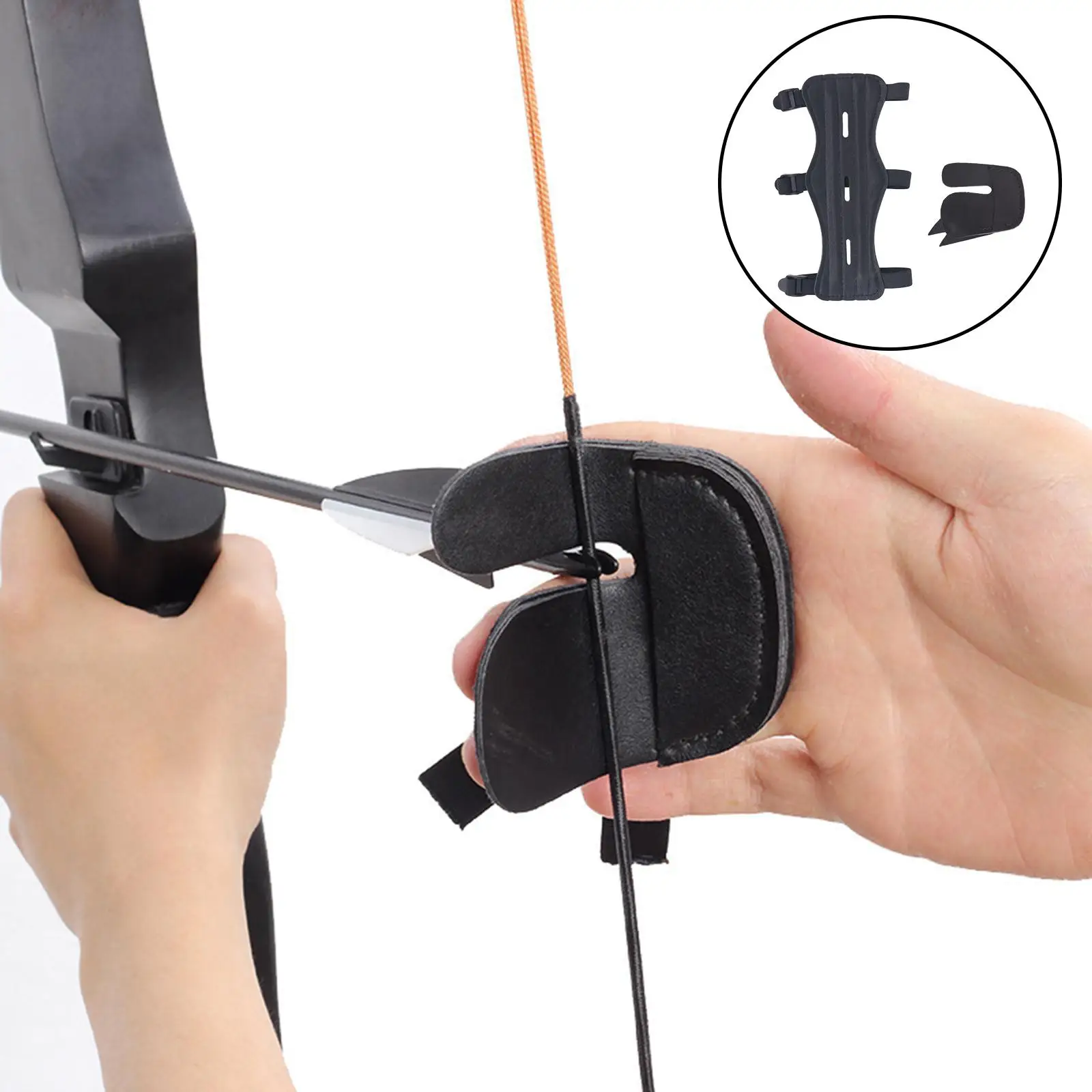 

Archery Protector Gear Kit Forearm Guard Finger Guards for Practice Shooting