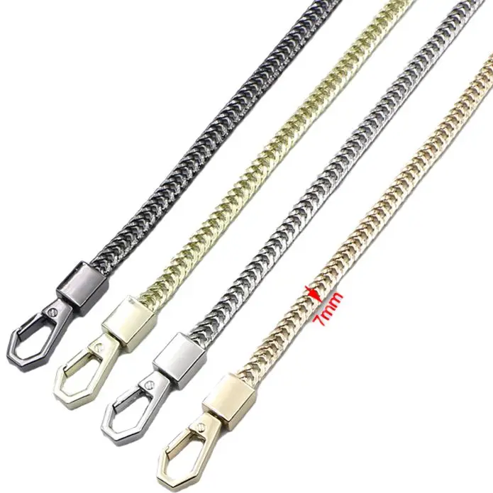 10pcs 120cm Bag Chain DIY Gold/Silver/Gun Black Bag Strap Replacement Purse Chain Shoulder Bag Straps Small Handbag PurseHandle