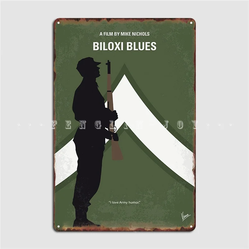 

My Biloxi Blues Minimal Movie Poster Metal Plaque Poster Plates Party Pub Personalized Tin Sign Poster