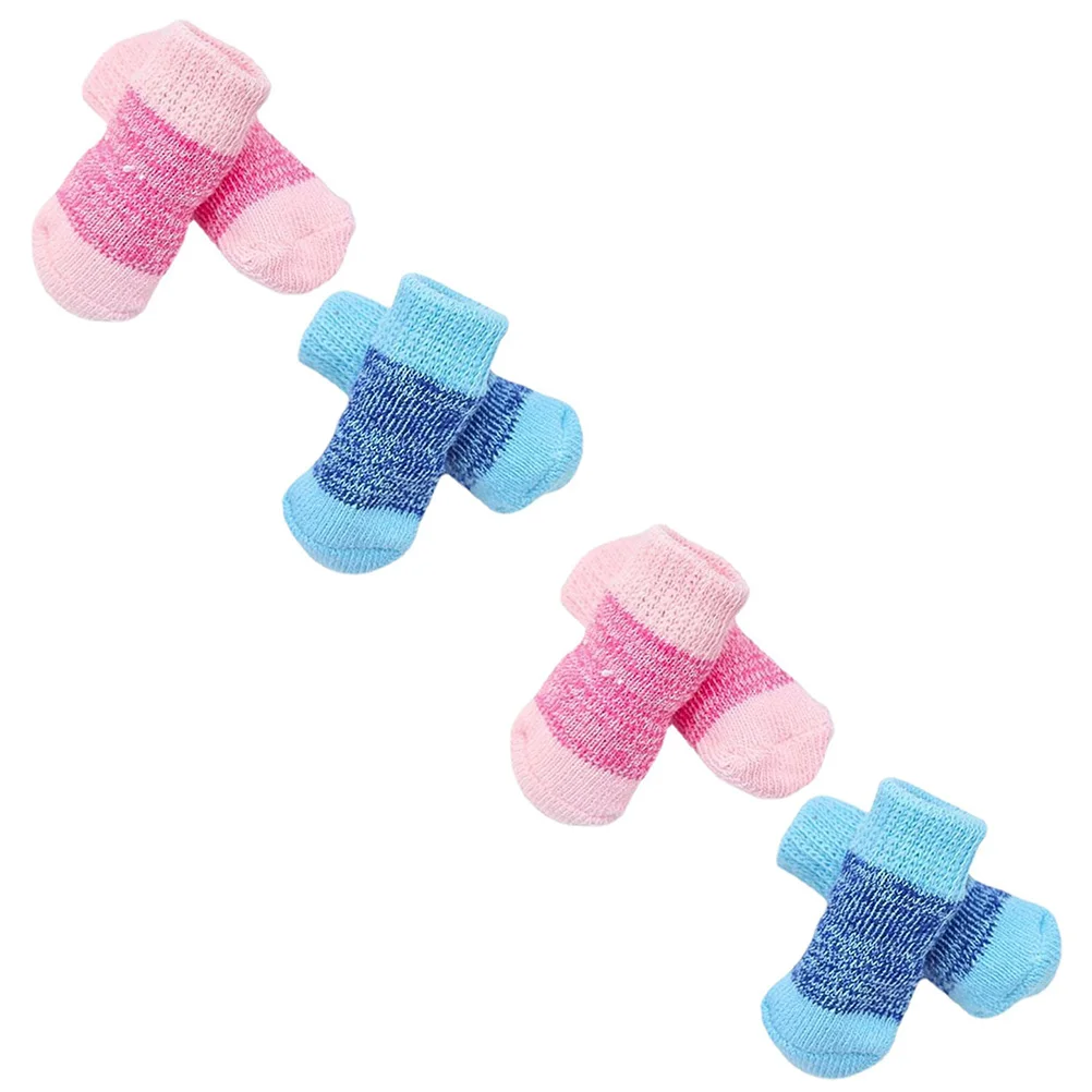 

Socks Dogpet Anti Dogs Non Bootiespaw Small Winter Protectors Footwear Weather Control Cats Warm Skid Furry Cold Traction Shoes
