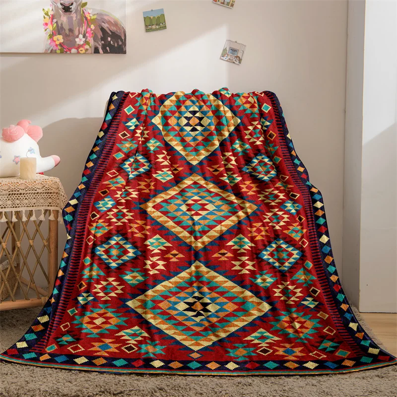 

Bohemian Flannel Throw Blanket on The Bed Decorative Sofa Towel Bed Cover Wall Tapestry Bedspread Blankets Fluffy Blanket