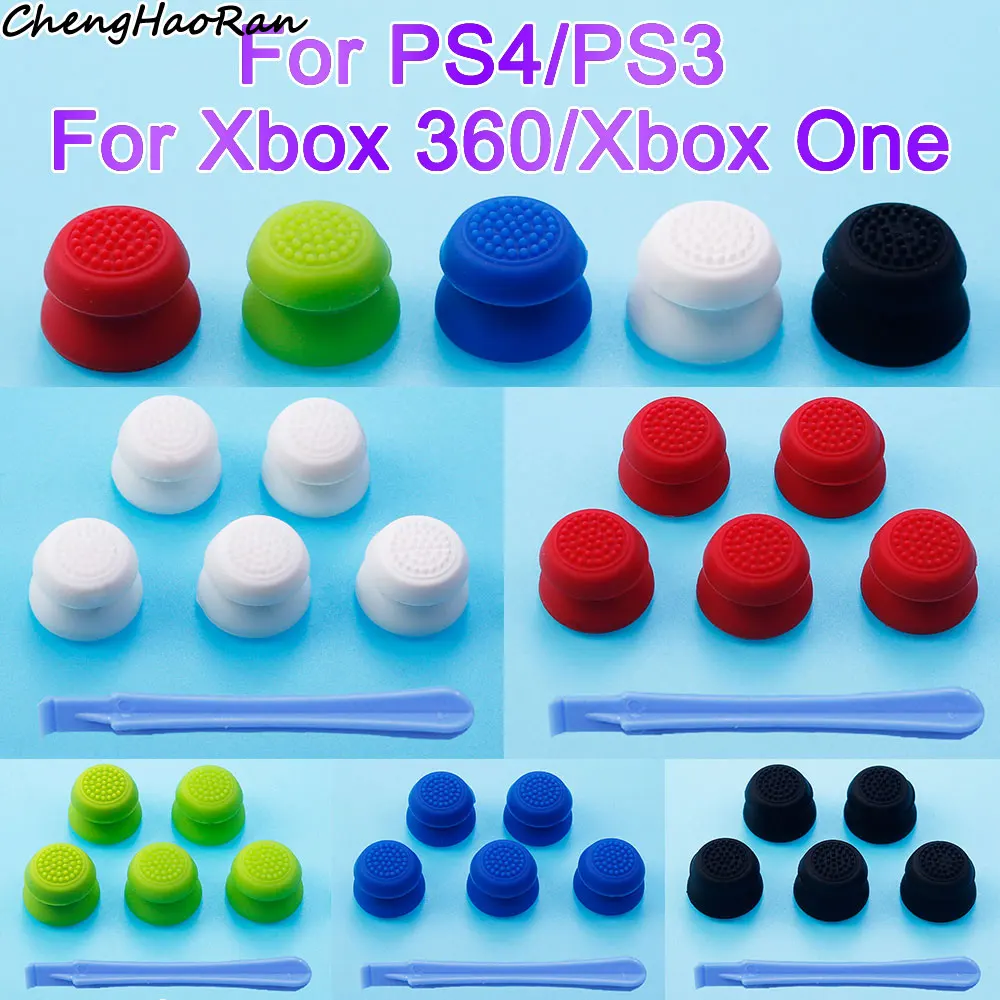 5 шт. силиконовая крышка для джойстика PS3/PS4/Xbox One/Xbox 360