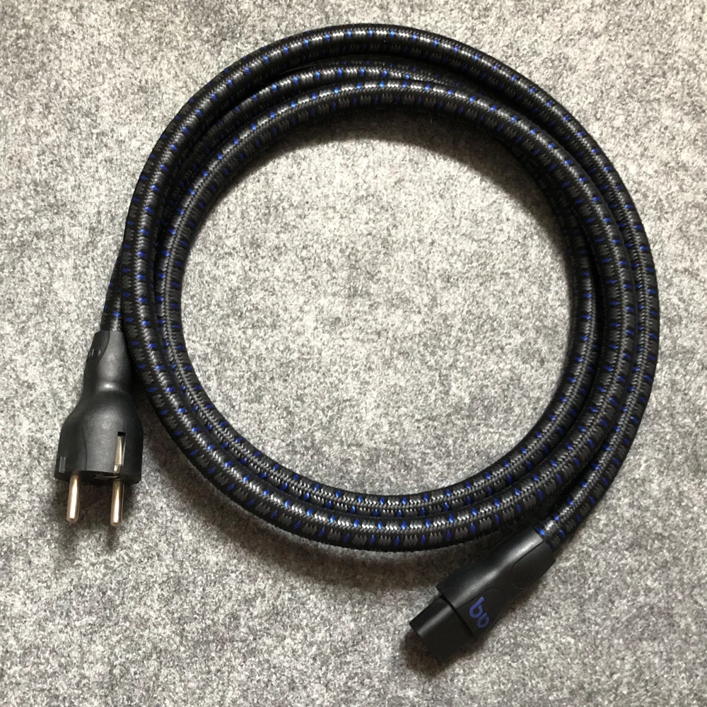 High quality NRG 4 HIFI Audio Power Cable Power Cord US & EU Schuko Plug 2.0m/6.6ft