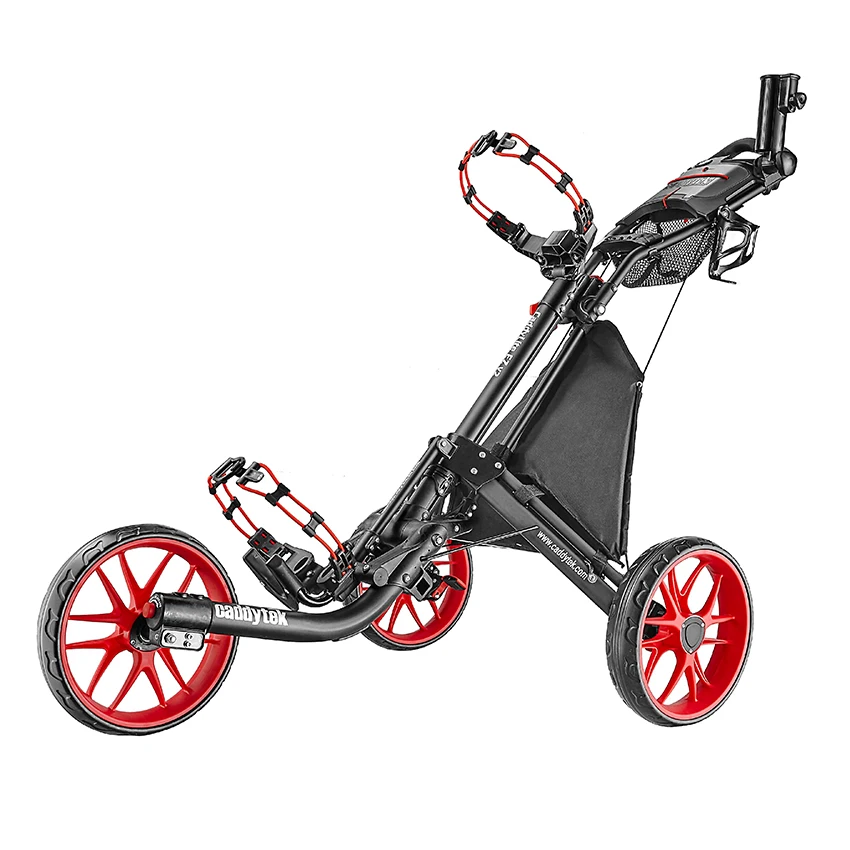 

US Stock One Second Folding and Unfolding 3 wheel Golf Trolley