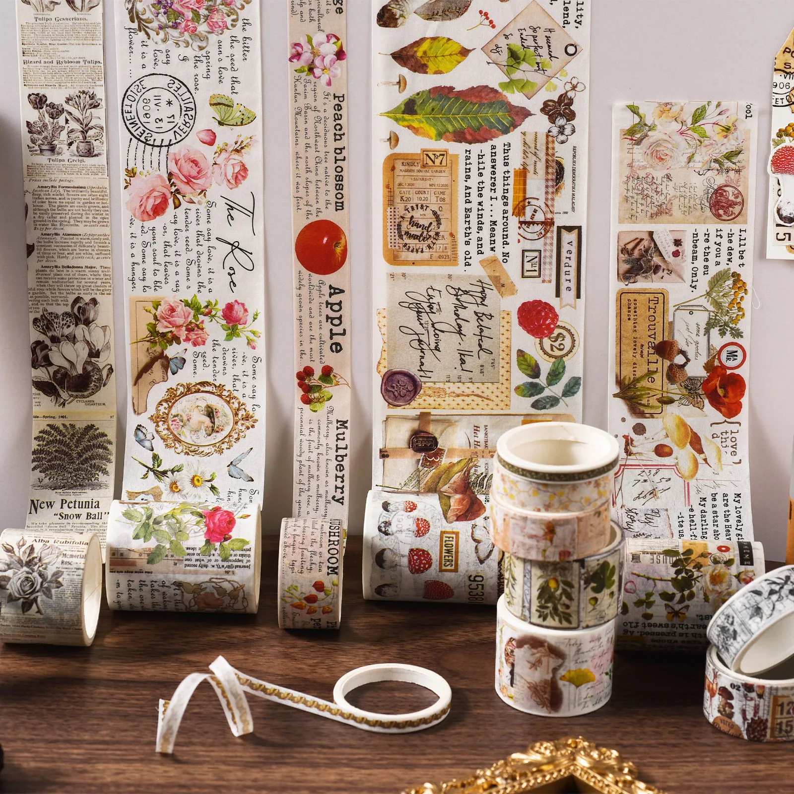 

LLD 18Rolls Plant Butterfly Washi Tape Set Masking Tape Decorative Tape for Sticker Scrapbooking Diy Photo Album Cute Stationery