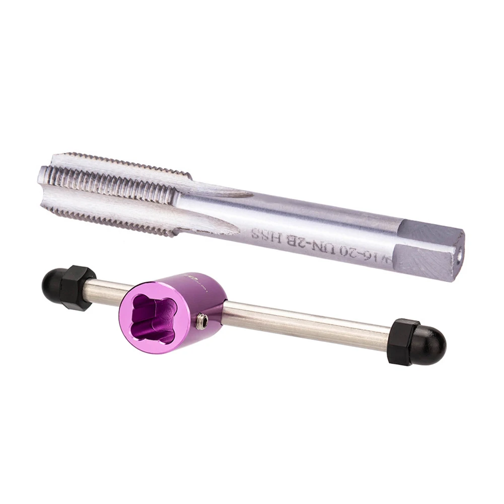 

BIKE CRANK THREAD TAP LEFT RIGHT PEDAL REPAIR DRILL BIT TOOL TUNGSTEN Crank Tap For Alloy Cranks High Speed Steel Clean Tool