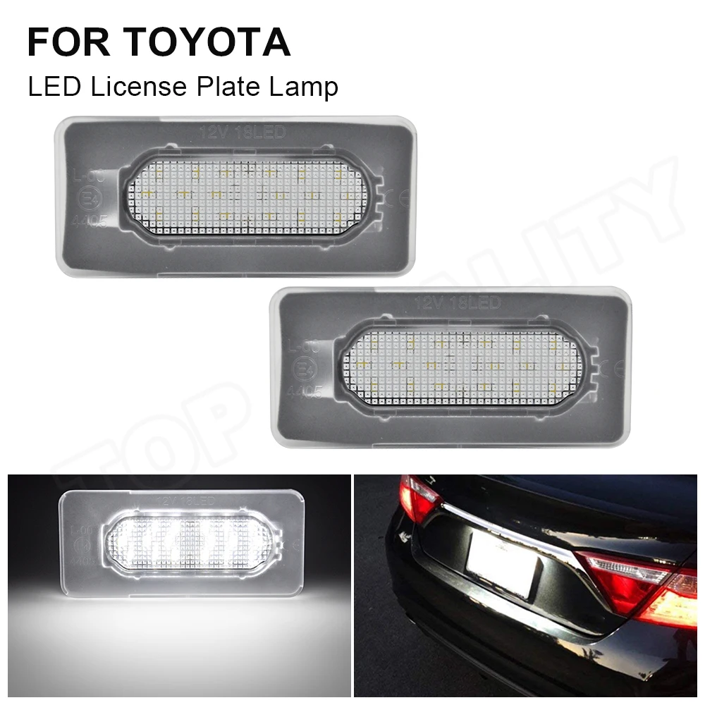 

2PCS Number Plate Lamp For Toyota Corolla 2014 2015 2016 2017 2018 2019 2020 LED License Plate Lights OEM#:81270-02250