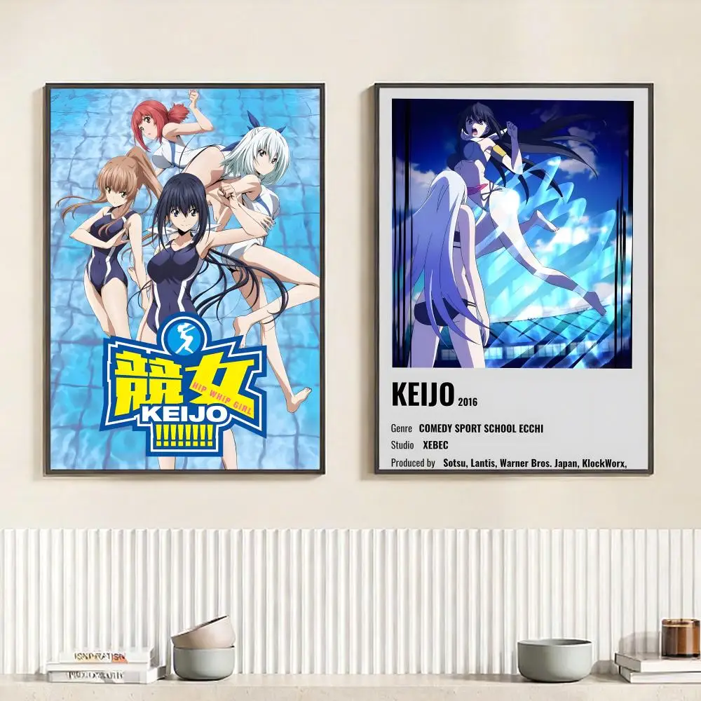 Фото Аниме K-Keijo!!!! Постер HD, самоклеящийся, водонепроницаемый, настенный, идеально подходит для дома, офиса, общежития, спальни, отличный подарок №3