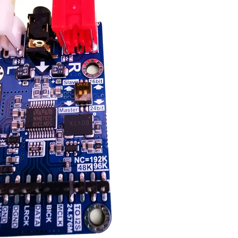 Плата разработки Amiyalo IIS ADC Audio I2S модуль карты захвата Master-slave макетная плата 24BIT 192K