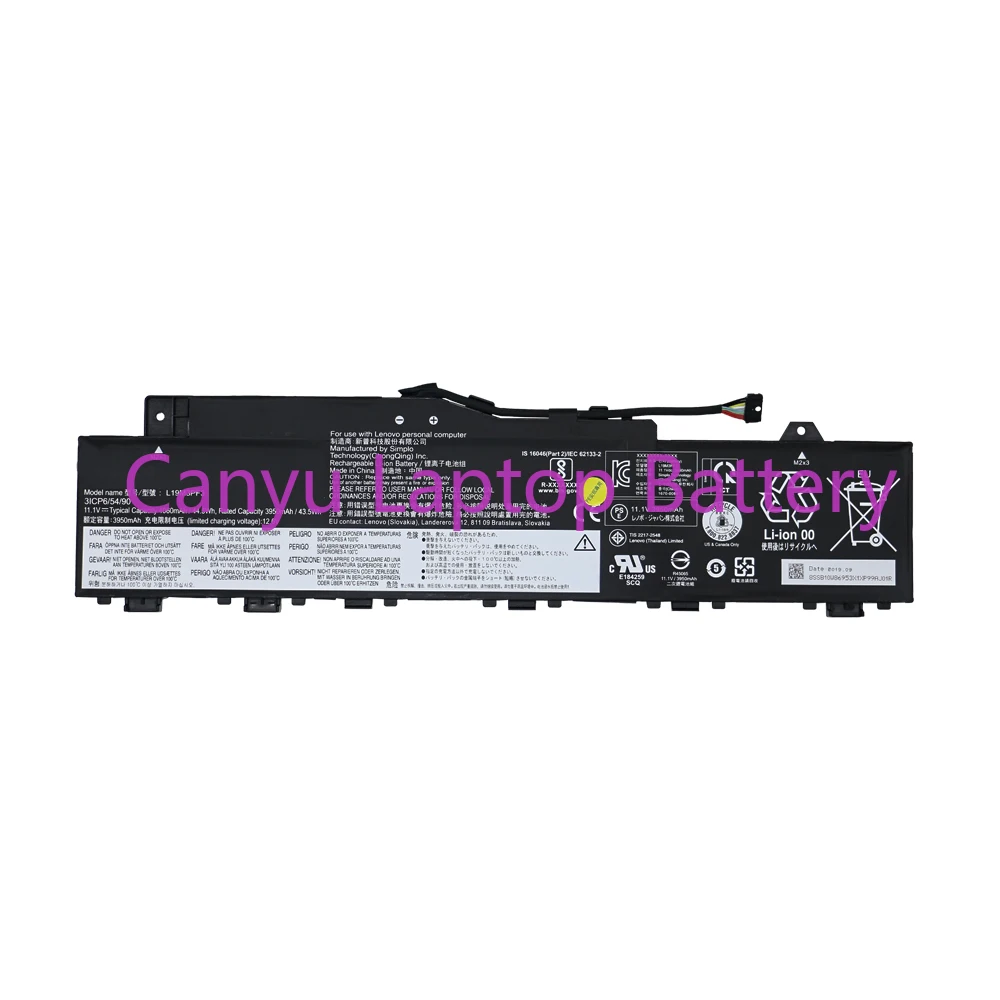 

Аккумулятор L19M3PF3 L19C3PF3 для ноутбука Lenovo 5B10X02602 SB10X02601 AIR-14IIL 2020 2021 в 11,1 Вт-ч 4060 мАч, Новинка